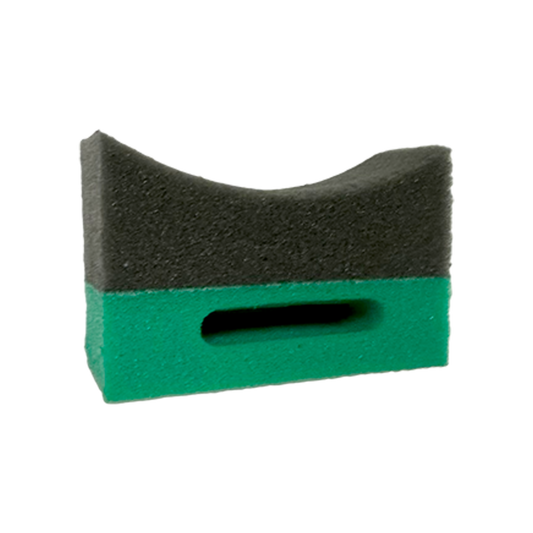 tire shine applicator pad
finger slotted applicator for tires
foam tire dressing applicator
easy grip tire shine sponge
reusable tire applicator pad