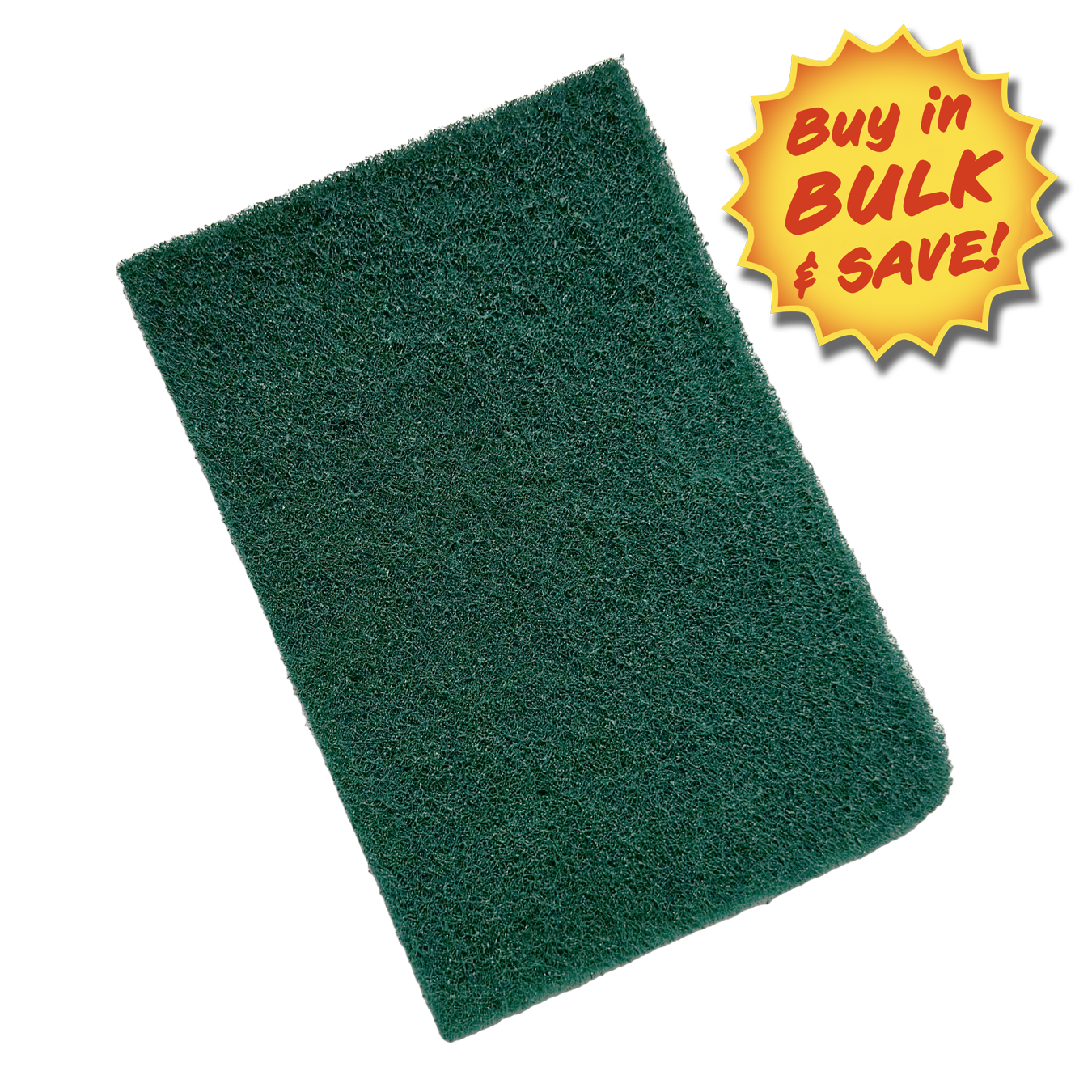 4” x 3” x ¼” Green Scrub Pads