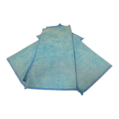 EXTRA Heavy Duty Blue microfiber cloth 400 gsm 16”x16”