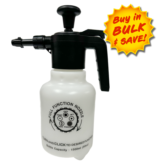 spray applicator for car detailing

pump-up foaming sprayer

chemical-resistant foamer sprayer

detailing foamer applicator