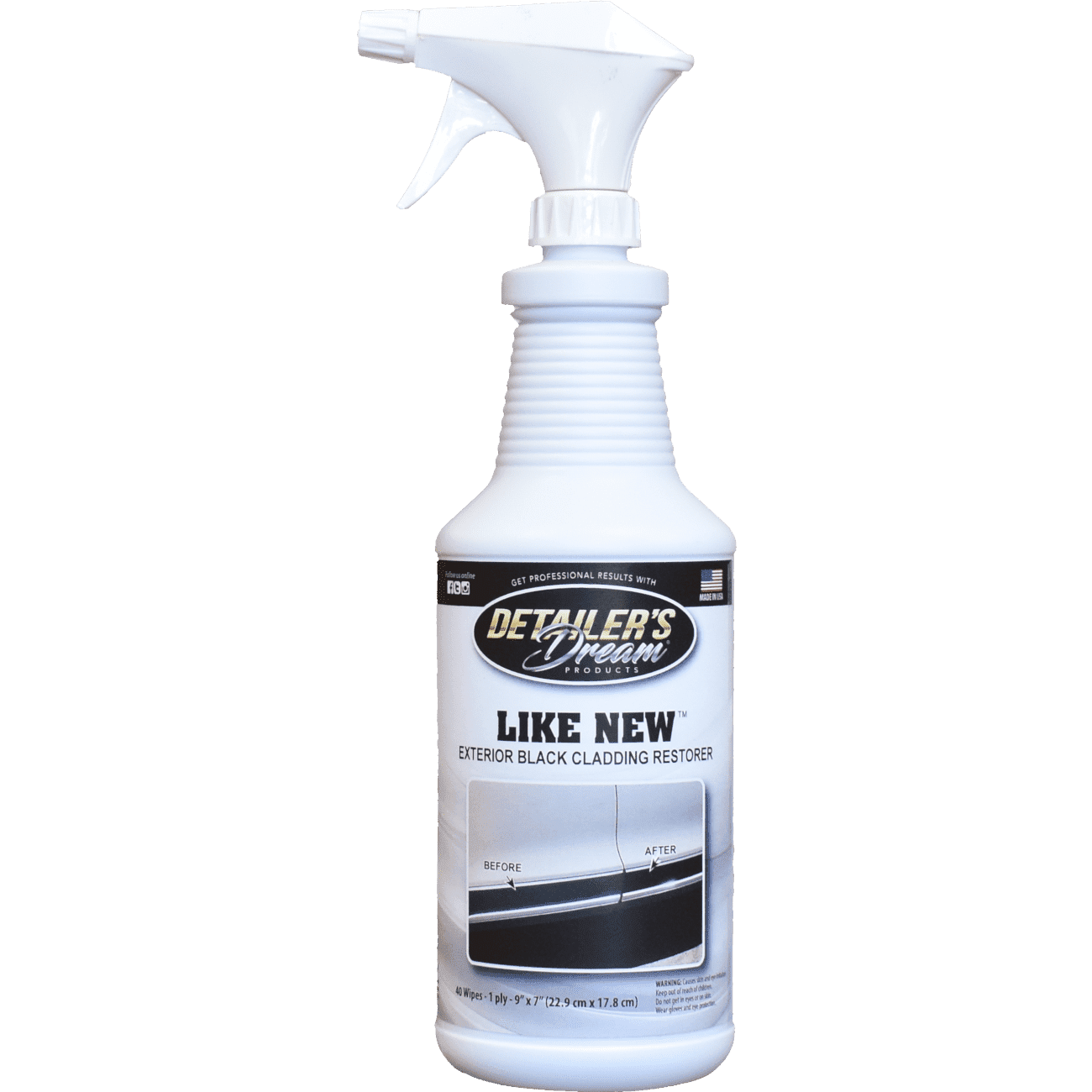 LIKE... NEW!™-Exterior Black Cladding and Engine Bay Restorer-Detailer's Dream