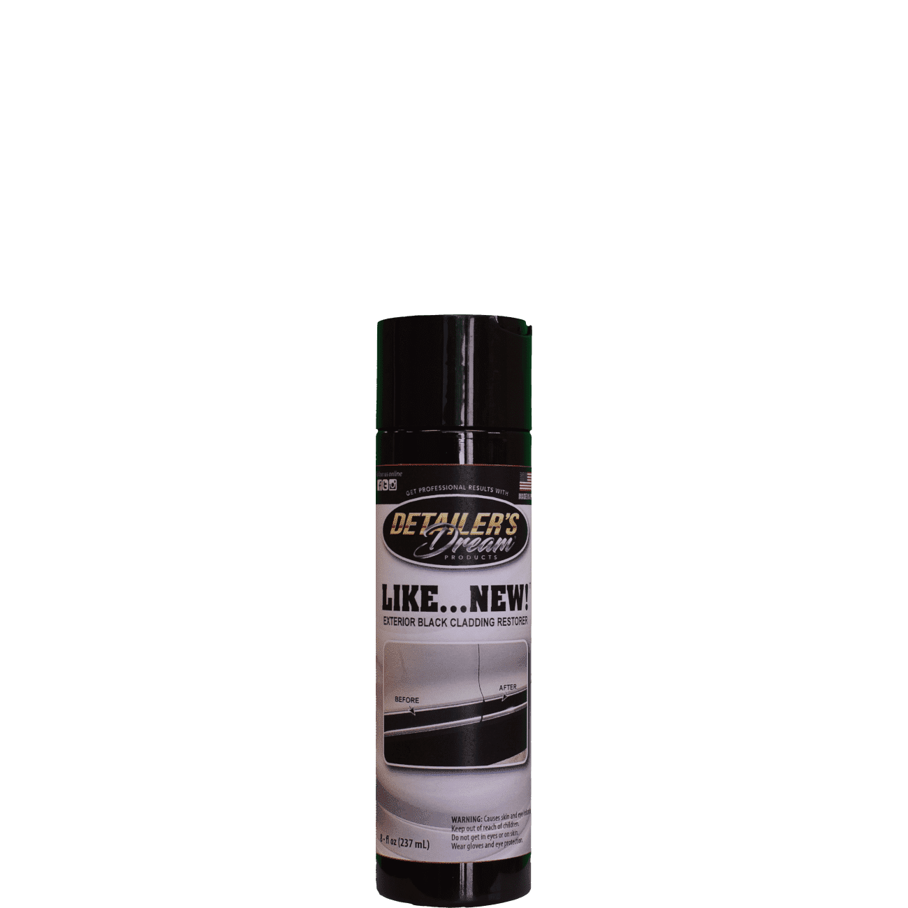 LIKE... NEW!™-Exterior Black Cladding and Engine Bay Restorer-Detailer's Dream