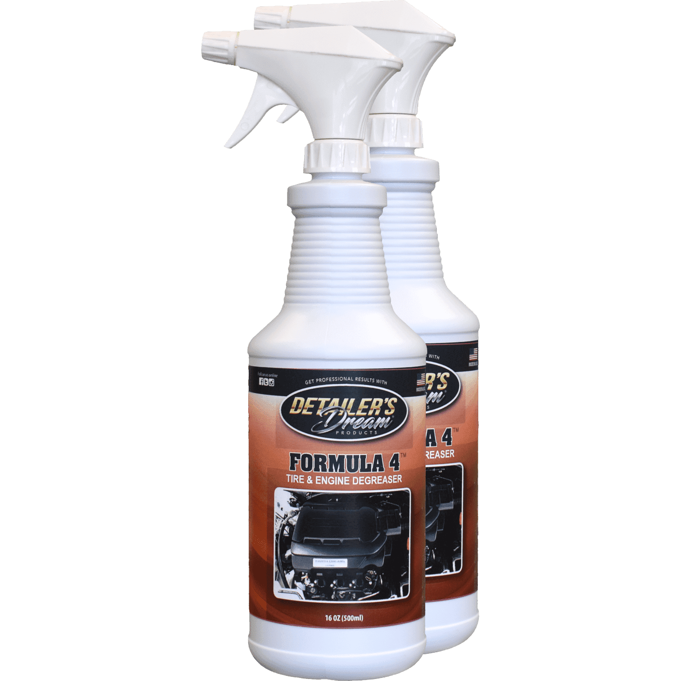 FORMULA 4™-Spray On/ Rinse Off Tire & Engine Degreaser-Detailer's Dream